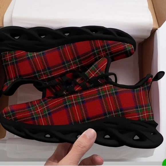 Scottish Tartan Running Shoes - Picture 2 of 8